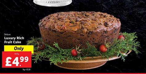 Deluxe Luxury Rich Fruit Cake Offer At Lidl