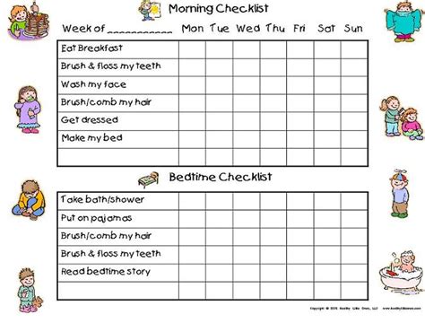 The Gallery For Daily Routine Chart For Adults