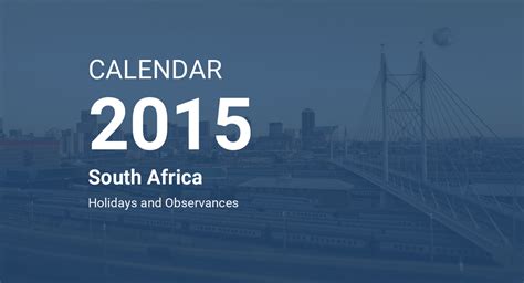Public Holidays South Africa 2015 — Creative Living