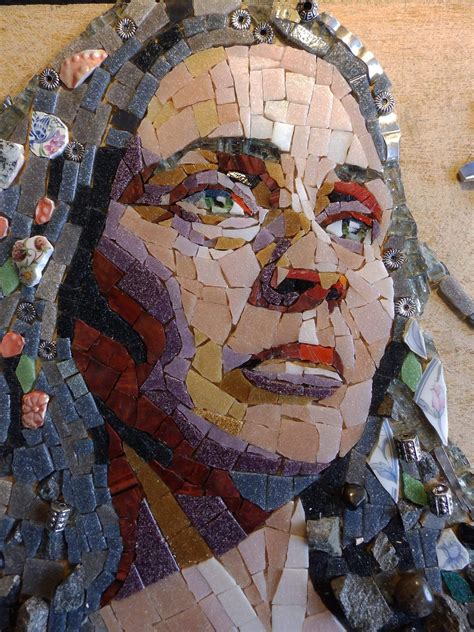 Mosaic Artwork Mosaic Crafts Glass Mosaic Tiles Mosaic Portrait