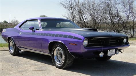 1970 Plum Crazy Purple Plymouth Aar Cuda Cuda Classic Cars Muscle