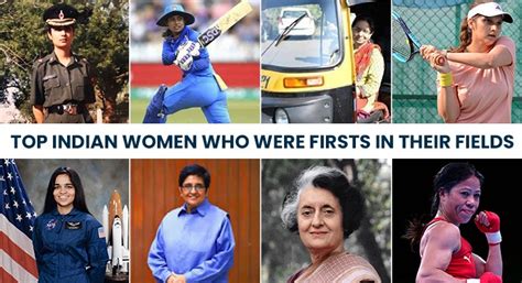 Top Indian Women Who Were Firsts In Their Fields
