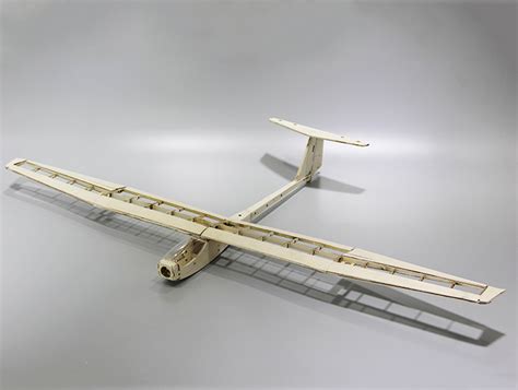 Guppy 1040mm Wingspan Balsa Wood Laser Cut Rc Glider Airplane Kit