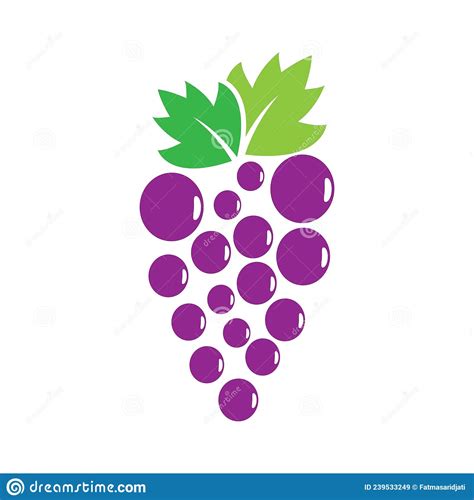 Grape Logo Images Stock Vector Illustration Of Sign 239533249