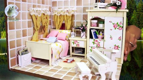 Handmade doll house furniture miniatura diy doll houses miniature dollhouse wooden toys for children grownups birthday gift hlz. DIY Dollhouse Bedroom Miniature - How to Design Doll Room ...