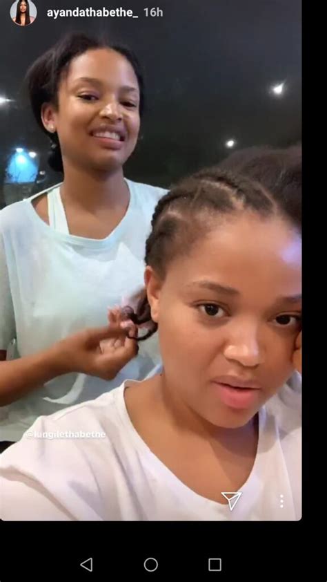 Ayanda thabethe and andile ncube were once the hottest celebrity couple at some point. Ayanda Thabethe Braiding Her Sister's Hair Is Sibling Goals