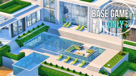 Exclusive Mansion Base Game Only Nocc The Sims 4 Stop Motion Youtube