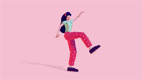 Cartoon Woman Hip Hop Dance Buy Royalty Free D Model By Antonmoek Da C Sketchfab Store