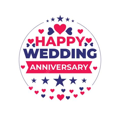 Happy Wedding Anniversary Vector Happy Wedding Anniversary Png And