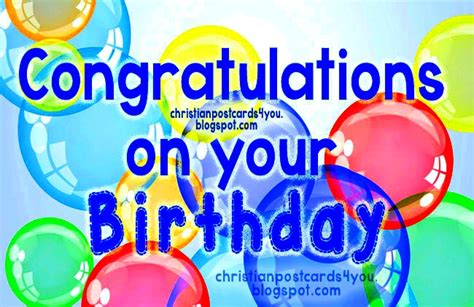 Congratulations On Your Birthday Christian Cards For You