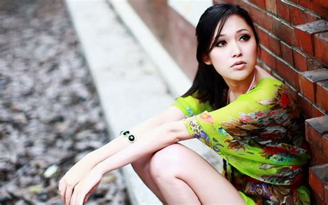 Wallpaper Model Brunette Asian Dress Fashion Clothing Color Girl Beauty Woman Lady