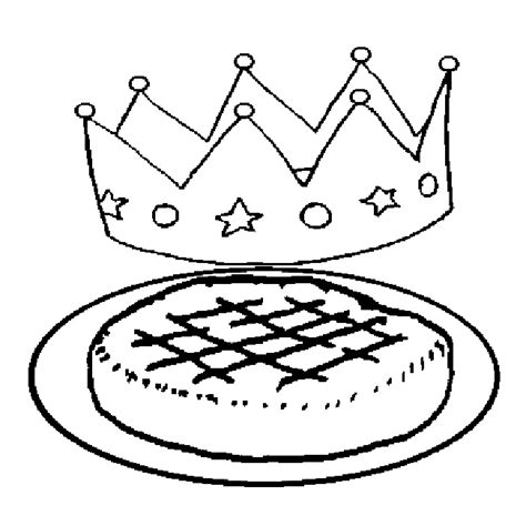 Coloriage a imprimer la galette des rois gratuit et colorier
