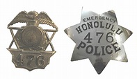 Honolulu Police Badge Set