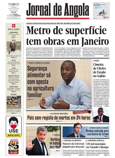 Jornal De Angola Terça 24 De Novembro De 2020