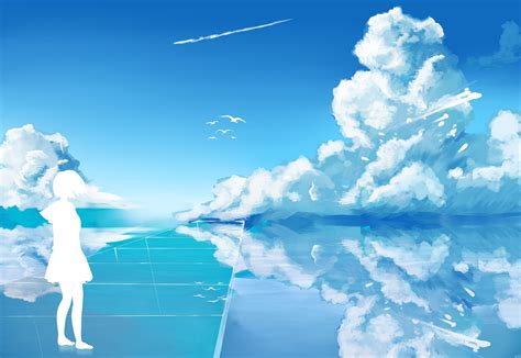 Anime Blue Wallpapers Top Free Anime Blue Backgrounds Wallpaperaccess