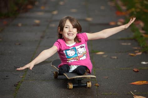 The Little Girl With No Legs Whos Learned To Use A Skateboard Daily Star