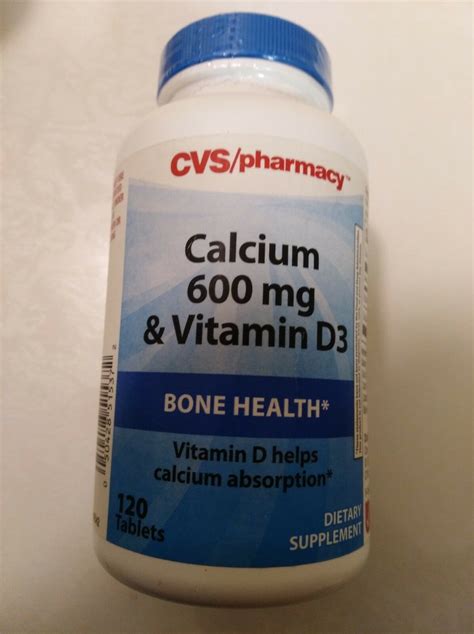 It plays an important role in blood clotting and muscle contraction and helps to maintain a healthy nervous system. CVS Calcium 600 mg & Vitamin D3 BONE HEALTH 120 Tabs ...