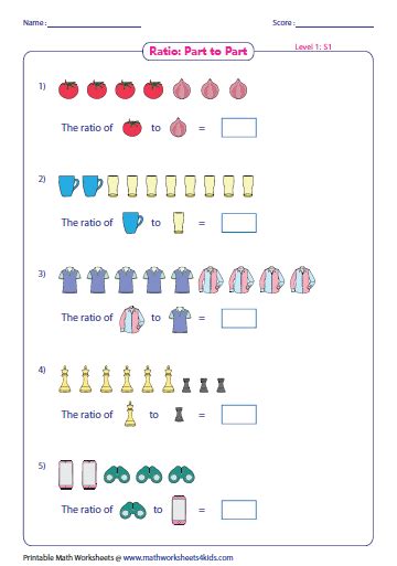 Equivalent Ratios Worksheet Pdf 6th Grade