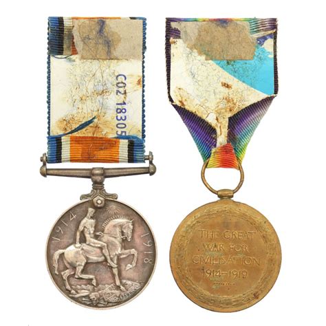 Ww1 British War And Victory Medal Pair Pte Tg Mattocks The Queens