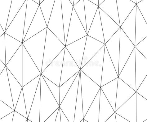 Abstract Triangle Seamless Pattern Irregular Polygonal Linear Grid