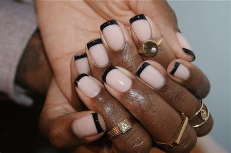 How To Do A Black French Manicure At Home