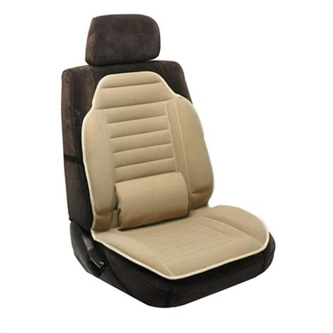 Pilot Automotive Sc 275t Seat Cushion Tan With Lumbar Support Walmart