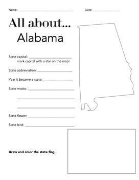 If your child is interested to explore the world, read this post & give these geography quiz questions & help your kids to improve their knowledge solving a world geography quiz is an easy way of instantly learning many unknown facts about this world, in which we live. Alabama State Facts Worksheet: Elementary Version ...