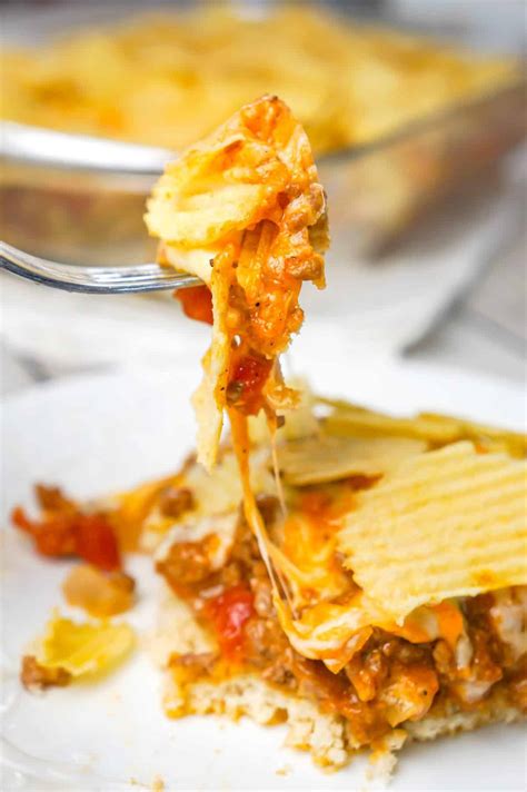 Bake at 350 degrees for 30 minutes. Cheeseburger Casserole with Potato Chips - This is Not Diet Food