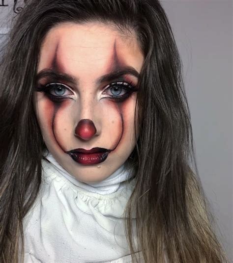 einfache und kreative halloween make up ideen für frauen pennywise halloween makeup looks