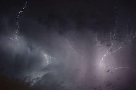 Hd Wallpaper Grey Clouds With Lightning Flash Sky Energy