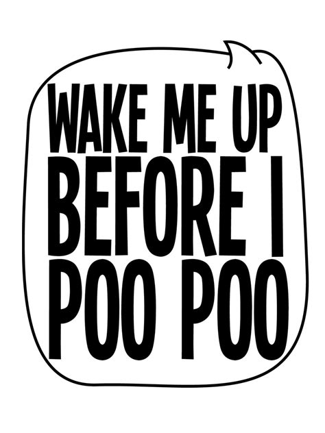 Wake Me Up Before I Poo Poo White Baby Grow Buy Online At