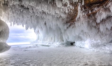 Apostle Island Frozen Sea Cave Ice Cave Lake Superior Apostle
