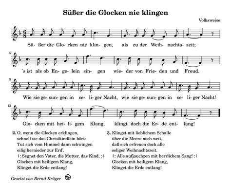 Documents similar to weihnachtslieder texte. Süßer die Glocken nie klingen | Weihnachtslieder ...