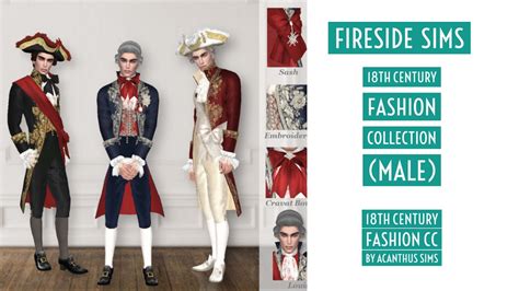 The Sun King 17th And 18th Century Fashion Collection Male Sims 4