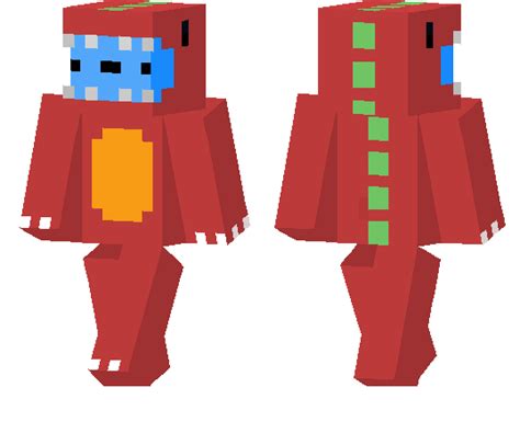 Blue Man In Dino Pajamas Minecraft Pe Skins