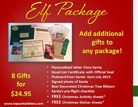 Track santa's journey christmas eve. Elf Package personalized for your child from Santa! Keep ...