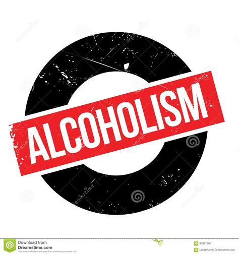 Alkoholismus Stempel Stock Abbildung Illustration Von Alkohol