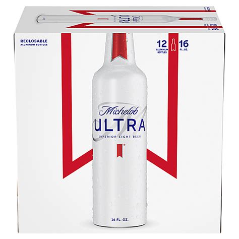 Michelob Ultra Light Beer 12 Pack 16 Fl Oz Bottles Beer Wine