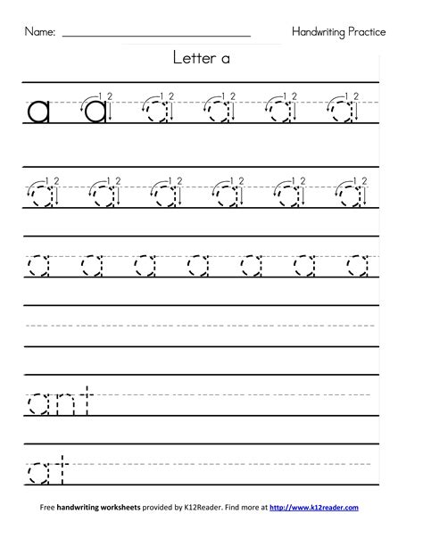 Handwriting Worksheets Small Print AlphabetWorksheetsFree Com