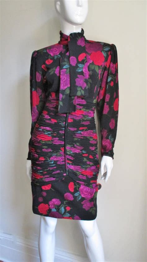 Emanuel Ungaro Bodycon Dress With Ruching For Sale At 1stdibs