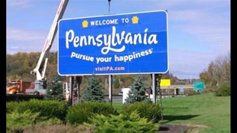Penndot Rolls Out New Welcome To Pennsylvania Signs
