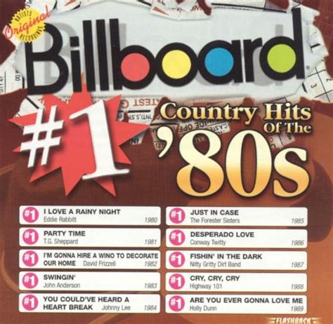 Billboard 1 Country Hits Of The 80s Various Artists