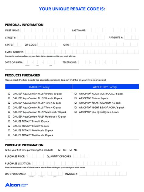 Alconchoice Rebate Form To Print Printable Form Templates And Letter
