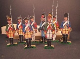 8 vintage paper soldiers, hand made by Ed Ryan author of Paper Soldiers ...