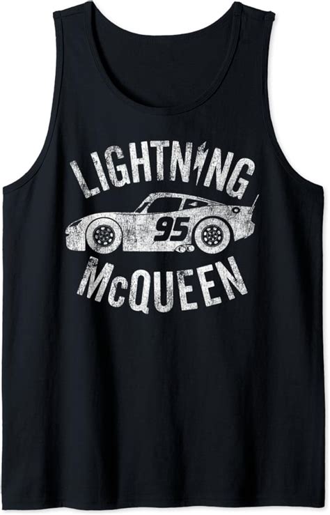 Amazon Com Disney Pixar Cars Lightning Mcqueen Vintage Tank Top