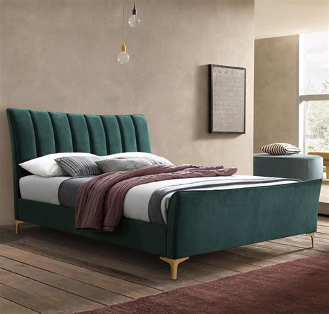 Green Velvet Tufted Headboard A Deep Green Like Found In This Headboard Is Perfect If You Are
