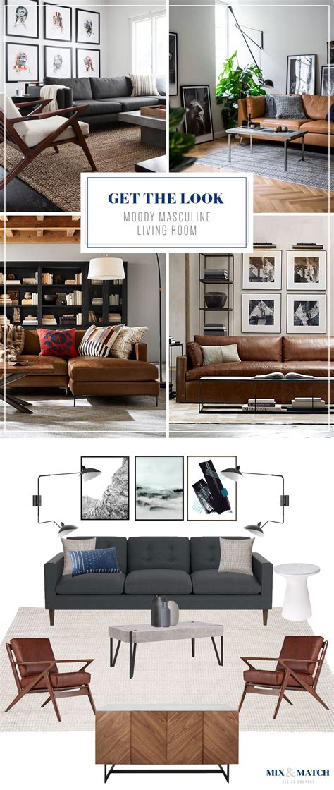 Get The Look Moody Masculine Living Room