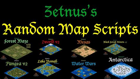 A Look At My Zetnus Random Map Script Pack Age Of Empires Ii Definitive Edition Youtube