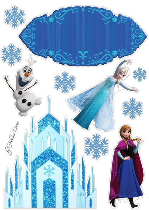 Anna Olaf And Elsa Frozen Free Printable Cake Toppers Artofit