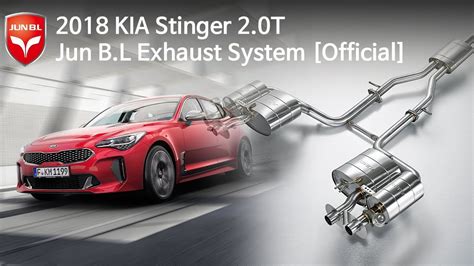 2018 Kia Stinger 20t Performance Exhaust System With Jun Bl 기아 스팅어